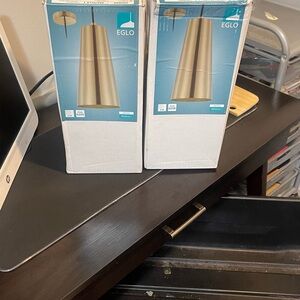 Eglo Modern Gold Pendant Light